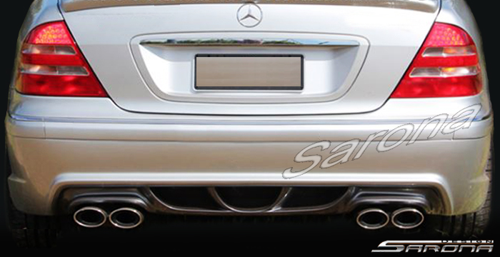 Custom Mercedes S Class  Sedan Rear Bumper (2000 - 2006) - $789.00 (Part #MB-096-RB)